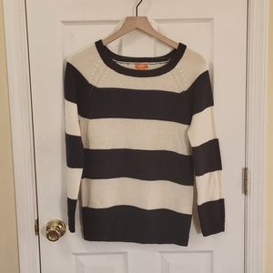 Women's Navy Blue & White Sweater
